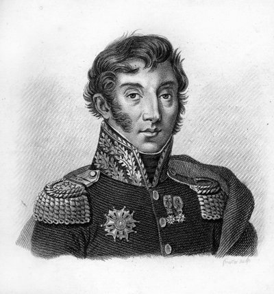 Conte Jean Maximilien Lamarque (1770-1832), generale e politico francese. Inciso da Ambroise Tardieu nel 1818. Collezione Stella da Ambroise Tardieu