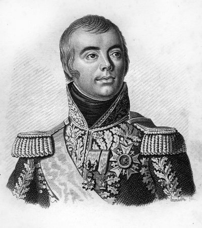 Jacques Alexandre Macdonald (1765-1840), Maresciallo di Francia in "Ritratti dei generali francesi a seguito delle vittorie e conquiste dei francesi". Inciso da Ambroise Tardieu nel 1818. Collezione Stella. da Ambroise Tardieu