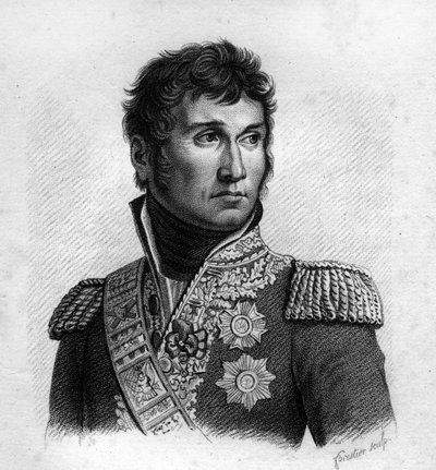 Jean Lannes (1769-1809), Duca di Montebello, Maresciallo francese in "Portraits des généraux français en suite des victoires et conquêtes des français". Inciso da Ambroise Tardieu nel 1818. Collezione Stella da Ambroise Tardieu