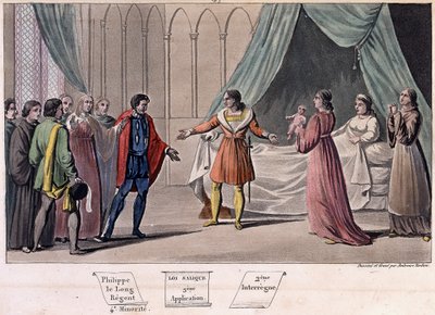 Giovanni I postumo (1316-1316), nato re e morto dopo 6 giorni. - Disegnato e inciso da Ambroise Tardieu nel 1825 da Ambroise Tardieu