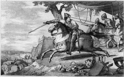 Lotario (941-986) guida il suo esercito in battaglia (Aquisgrana) - Lotario (941-986), Dinastia dei Merovingi - Combatté contro l