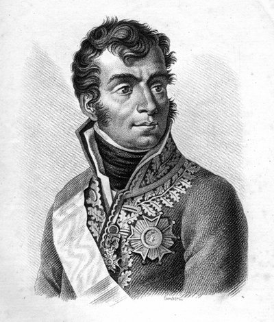 Maresciallo Auguste Frederic Louis (Auguste-Frederic-Louis) de Viesse de Marmont (1774-1852), Duca di Ragusa - Portraits of the French generals following the victories and conquests of the French. Inciso da Ambroise Tardieu nel 1818. Collezione Stella. da Ambroise Tardieu
