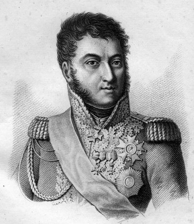 Maresciallo Suchet. Louis Gabriel (Louis-Gabriel) Suchet (1770-1826), Duca di Albufera Maresciallo di Francia. in "Portraits of the French generals following the victories and conquests of the French". Inciso da Ambroise Tardieu nel 1818. Collezione Stella da Ambroise Tardieu