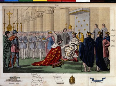 Filippo VI di Valois (1294-1350) riconosciuto come re dagli Stati Uniti nel 1328, che respinsero le pretese di Edoardo III, re d