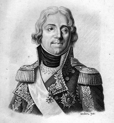 Pierre Riel, Conte, poi Marchese de Beurnonville Maresciallo di Francia (1752-1821) - in "Portraits des généraux français en suite les victoires et conquêtes des Français". Inciso da Ambroise Tardieu nel 1818. Collezione Stella da Ambroise Tardieu