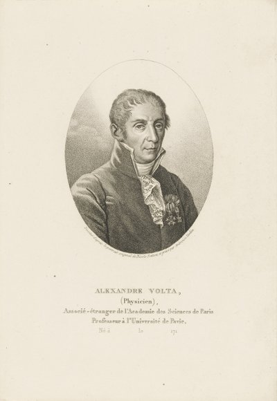 Ritratto di Alessandro Volta da Ambroise Tardieu