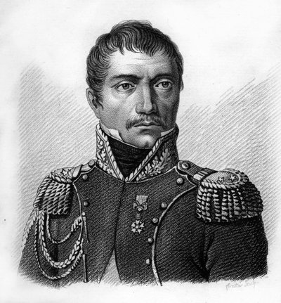 Ritratto del Generale Philippe Auguste Eugène Merlin de DOUAI 1754-1838. - in "Portraits des généraux français en suite les victoires et conquêtes des français". Inciso da Ambroise Tardieu nel 1818. Collezione Stella da Ambroise Tardieu