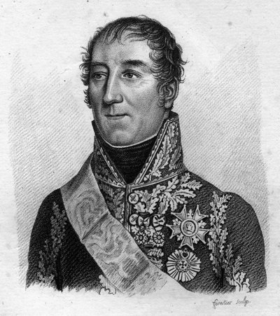 Ritratto del Maresciallo Mortier. Adolphe Edouard Casimir Joseph Mortier, Duca di Treviso, maresciallo e politico francese (1768 - 1835) in 