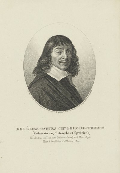 Ritratto del filosofo René Descartes da Ambroise Tardieu