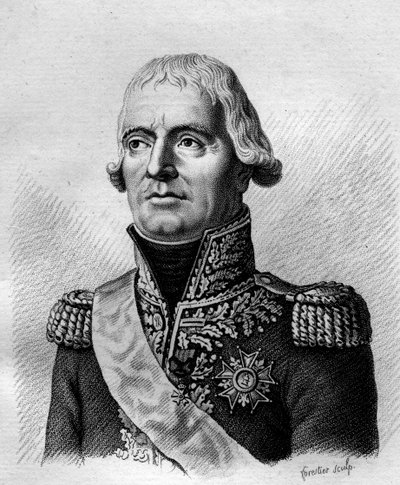 Ritratto di Jean Mathieu Philibert, Conte Serurier (1742-1819), - in “Portraits des generaux francais en suite les victoires et conquetes des Francais”. Incisione di Ambroise Tardieu nel 1818. Collezione Stella da Ambroise Tardieu