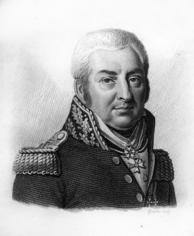 Ritratto del generale Nicolas Antoine Sanson. 1756-1824. - in "Portraits des généraux français en suite les victoires et conquêtes des français". Inciso da Ambroise Tardieu nel 1818. Collezione Stella. da Ambroise Tardieu