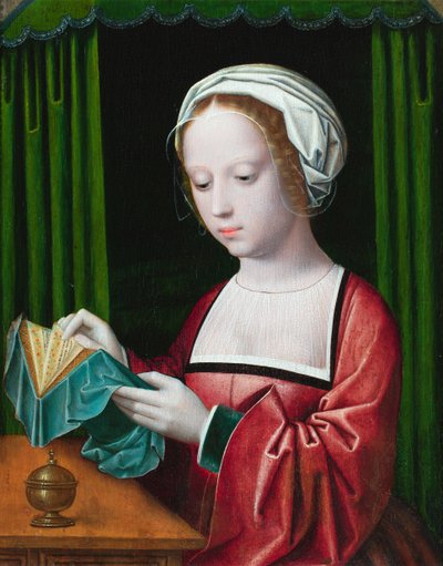 La Maddalena che legge da Ambrosius (follower of) Benson