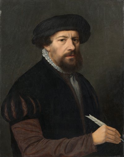 Uomo con una penna da Ambrosius Benson