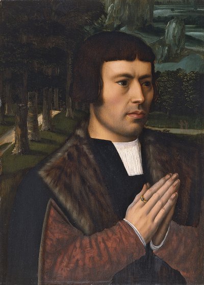 Ritratto di un uomo in preghiera da Ambrosius Benson