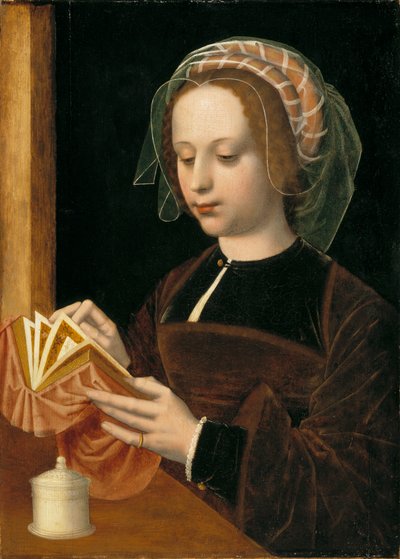 La Maddalena che Legge, c.1530-50 da Ambrosius Benson