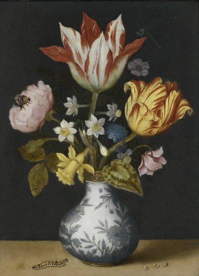Natura morta di fiori in un vaso Wan-Li da Ambrosius Bosschaert the Elder