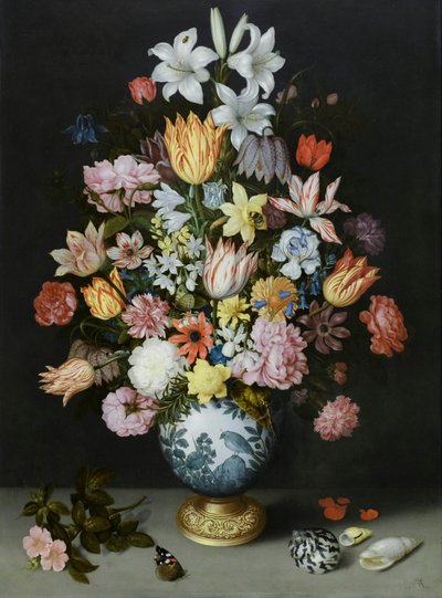 Natura morta di fiori in un vaso Wan Li da Ambrosius the Elder Bosschaert