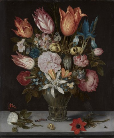 Fiori in un Bicchiere da Ambrosius the Elder Bosschaert