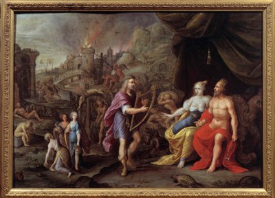 Rappresentazione di Orfeo negli inferi da Ambrosius the Elder Francken or Franck