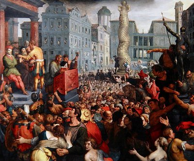 Il giudizio di Zaleuco da Ambrosius the Elder Francken or Franck
