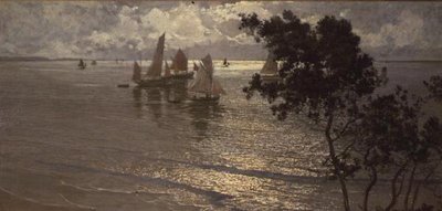 Yacht al largo da Amédée Julien Marcel Clément