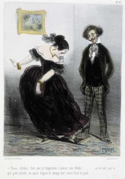 Caricatura - in "Madeleines" di Cham, v.1870-1880 da Amédée de Noé