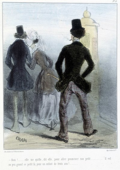 Caricatura - in "Madeleines" di Cham, ca. 1870-1880 da Amédée de Noé