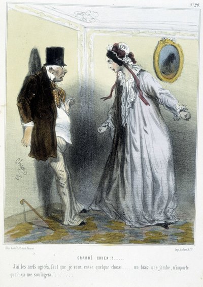 Crrré chien! - in “Madeleines” di Cham, v.1870-1880 da Amédée de Noé