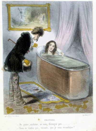 Politesse - in "Madeleines" di Cham, c. 1870-1880 da Amédée de Noé