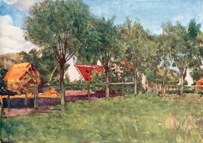 Una fattoria (litografia a colori) da Amedee (after) Forestier