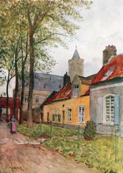 Sala e canonica, Nieuport (litografia a colori) da Amedee (after) Forestier