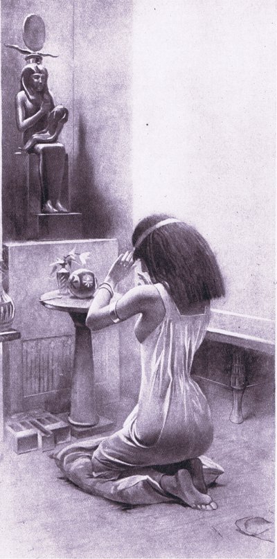 Una donna egiziana in preghiera, 1925 da Amedee Forestier