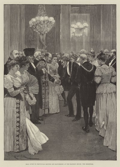 Ballo dato ai sindaci e alle sindache provinciali alla Mansion House, la reception da Amedee Forestier