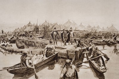 Inghilterra, duemila anni fa, illustrazione da 