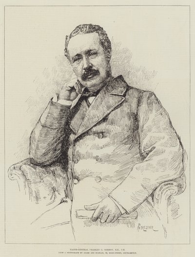 Maggior Generale Charles G Gordon, RE, CB da Amedee Forestier