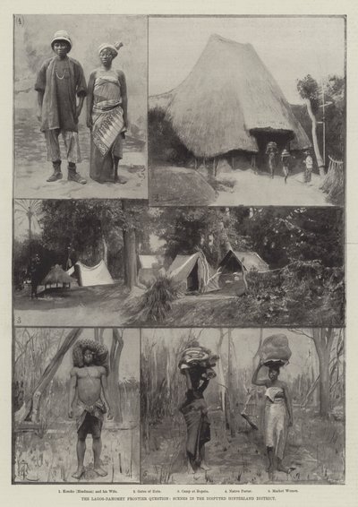 La questione della frontiera Lagos-Dahomey, scene nel distretto conteso dell