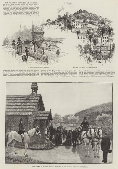 Il soggiorno della Regina a Hyeres da Amedee Forestier