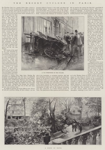 Il Recente Ciclone a Parigi da Amedee Forestier