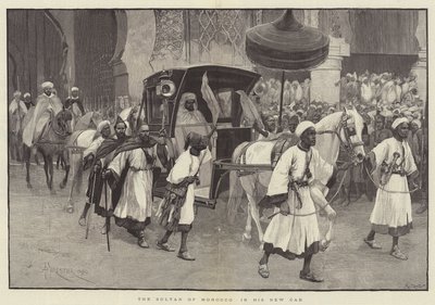 Il Sultano del Marocco nella sua Nuova Carrozza da Amedee Forestier