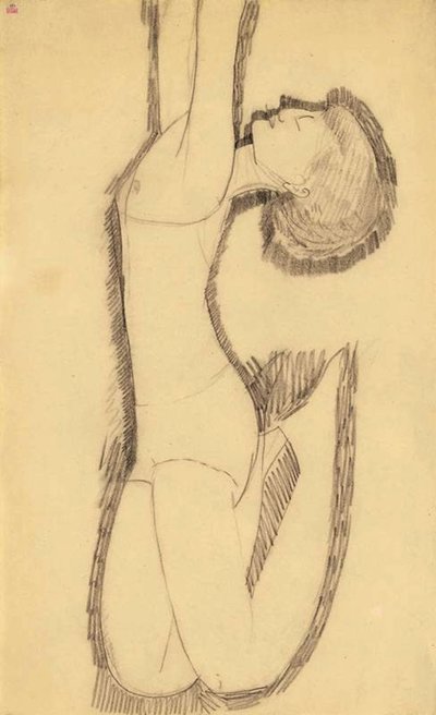 Anna Akhmatova come acrobata, 1911 da Amedeo Modigliani