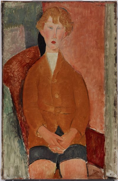 Ragazzo in pantaloncini corti da Amedeo Modigliani