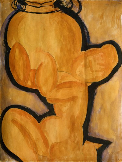Cariatide con vaso da Amedeo Modigliani
