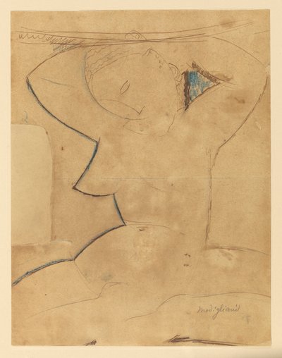 Cariatide con Seno Appuntito da Amedeo Modigliani