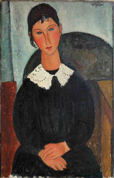 Elvire con colletto bianco da Amedeo Modigliani