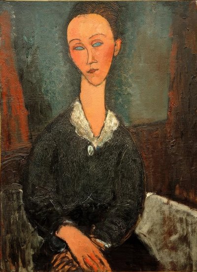 Donna con colletto bianco (Lunia Czechowska) da Amedeo Modigliani