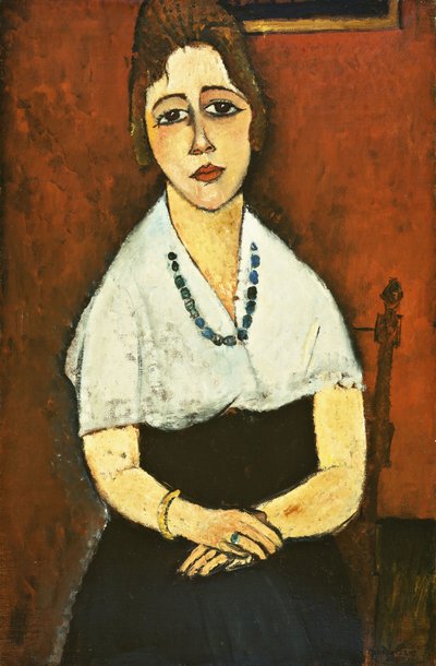 Ragazza con collana da Amedeo Modigliani