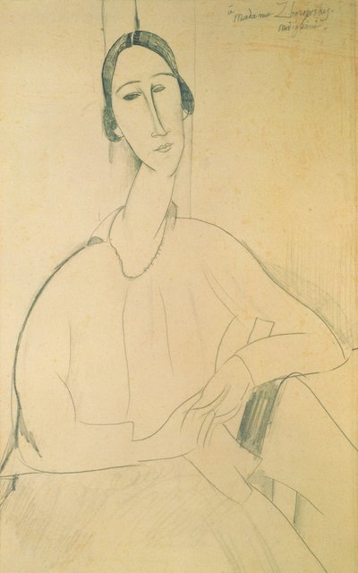 Hanka Zborowska, c.1917 da Amedeo Modigliani