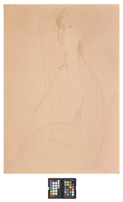 Hanka Zborowska con le mani in grembo da Amedeo Modigliani
