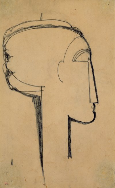 Testa di profilo da Amedeo Modigliani