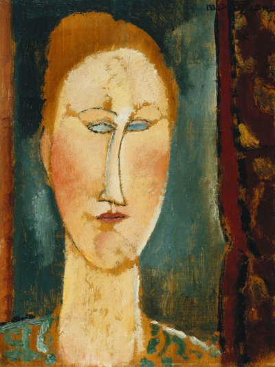 Testa di una donna con capelli rossi da Amedeo Modigliani